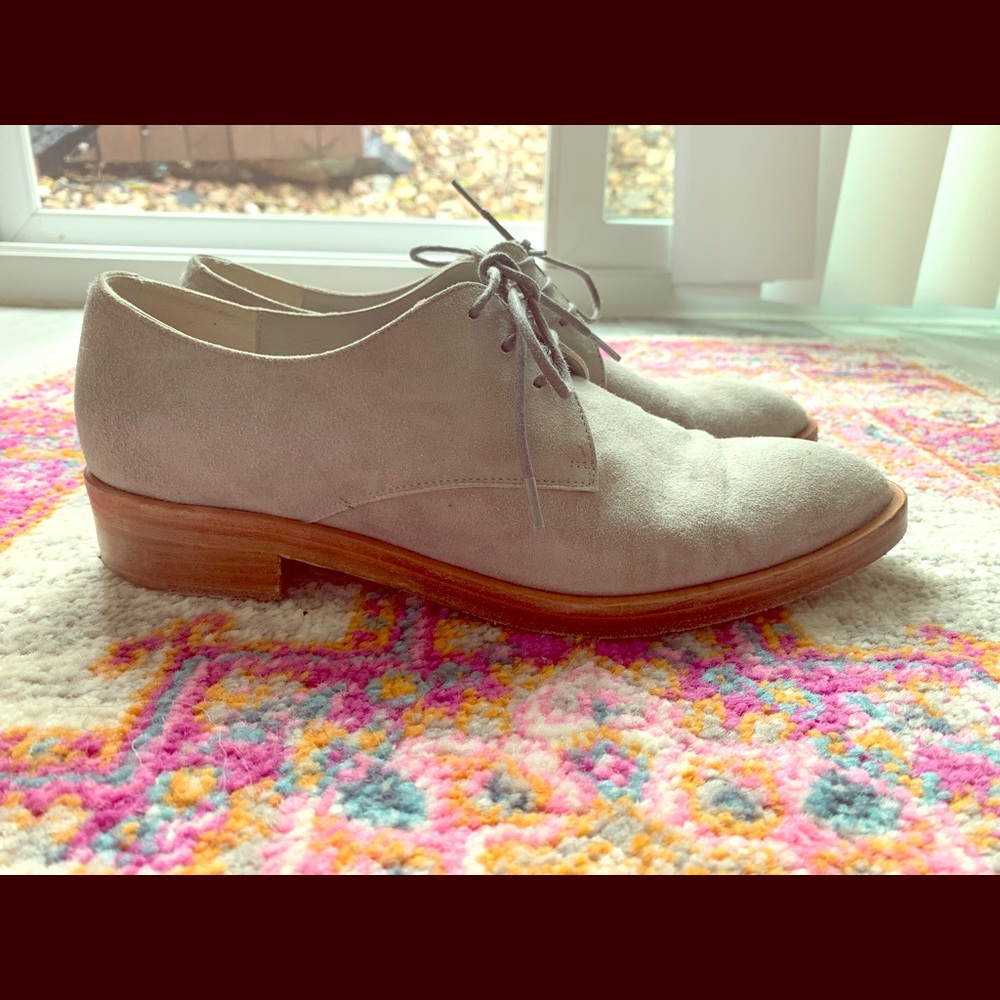 Jenni Kayne Suede pointed-toe oxfords